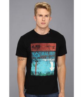 L R G Lost and Found Slim Fit Tee Mens T Shirt (Black)
