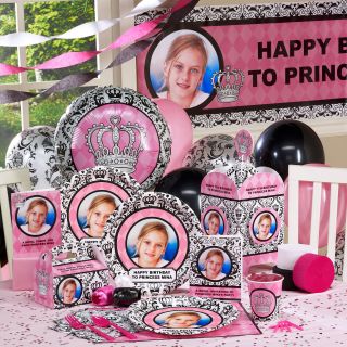 Elegant Princess Damask Personalized Party Theme