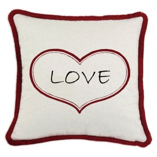 D Kei Inc DKei Valentines Graphic Pillow Love Multicolor   P17 VAL12 49 RD