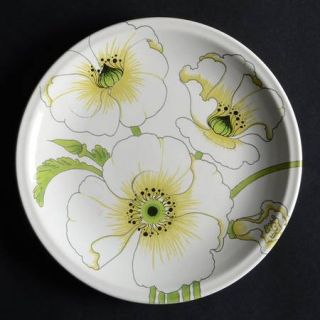 Metlox   Poppytrail   Vernon Matilija Salad Plate, Fine China Dinnerware   White