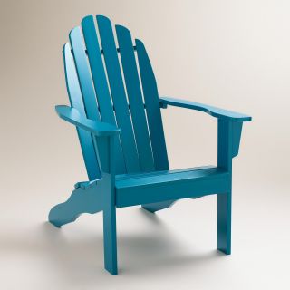 Mykonos Blue Classic Adirondack Chair   World Market