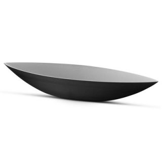 son & dotter Ceramic Boat Bowl DFboat Size: Medium, Color: Black / Grey