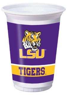 Louisiana State Tigers (LSU) 20 oz. Plastic Cups