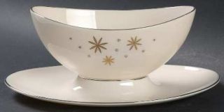 Lenox China Alaris Gravy Boat with Attached Underplate, Fine China Dinnerware  