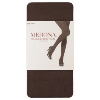 Merona Womens Premium Control Top Opaque Tights   Rich Brown M Tall