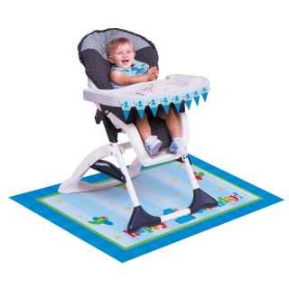 Fun at One   Boy High Chair Decorating Kit