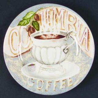 American Atelier Columbia Salad Plate, Fine China Dinnerware   Coffee Drinks, Wo
