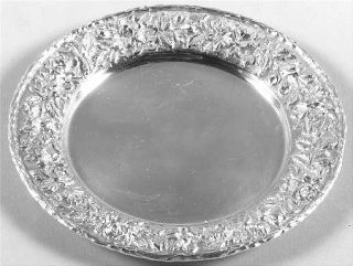 Kirk Stieff Repousse Full/ Hand Chased (925/1000) Bread Plate   Strlg,Hollo,Flor