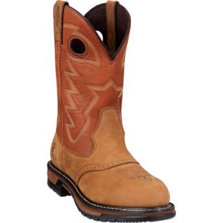 Rocky 11in. Branson Saddle Roper Waterproof Western Boot   Brown, Size 8 1/2,