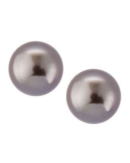 South Sea Pearl Stud Earrings, Black