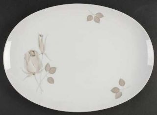 Johann Haviland Cinnamon Rose 15 Oval Serving Platter, Fine China Dinnerware  