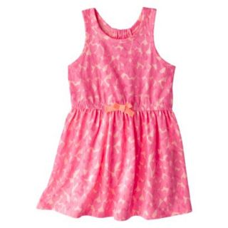 Circo Infant Toddler Girls Neon Heart Sun Dress   Pink 2T