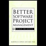 Better Software Project Management