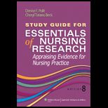 Essentials of Nursing Research   Study Guide