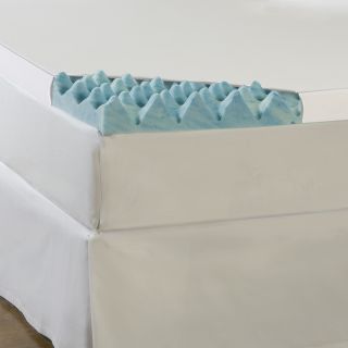 Gel Memory Loft 4 Foam Mattress Topper With Cover, Blue