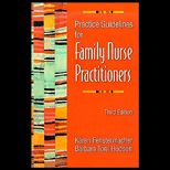 Practice Guidelines for Family Nurse Practitioners