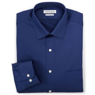 Van Heusen Lux Sateen Dress Shirt, Blue, Mens