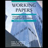 Accounting, Chapter 1 26 Working Papers (Custom)