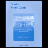 Linear Algebra With Application   Student Study Guide