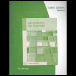 Mathematics for Teachers Inter  Std. Solution Manual