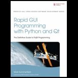 Rapid Gui Programming With Phython and Qt