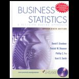 Business Statistics  Decision Making Approach, Updated  With CD Package