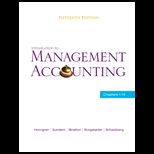 Introduction to Management Accounting   Chapters 1 14