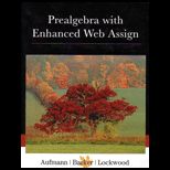 Prealgebra   With Enhanc. Web Assign (Custom)