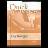 Civil Procedure Quick Review