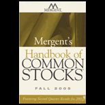 Mergents Handbook of Common Stocks : Fall 2005 : Featuring Second Quarter Results for 2005