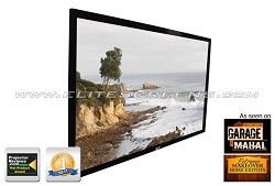 Elite Screens ER100DH2 Sable Fixed Frame Projection Screen (100 inch 16:9 AR)(3D