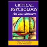 Critical Psychology  An Introduction