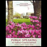 Public Speaking  An Audience Centered Approach (Custom)