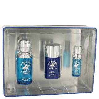 Beverly Hills Polo Club Sport for Men by Beverly Fragrances, Gift Set   3.4 oz E