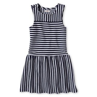 JOE FRESH Joe Fresh Otto Dress   Girls 4 14, Navy, Girls