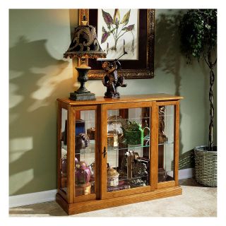 Alamos Console Curio Cabinet, Ridgewood Cherry