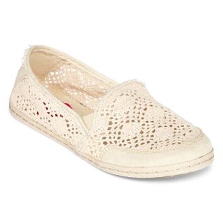 K9 By Rocket Dog Nonna Crochet Slip On Shoes, Natural, Womens