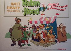 Robin Hood   Original Disney Re Issue (Half Sheet) Movie Poster