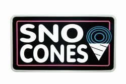 Snow Cone Tech Neon Sign