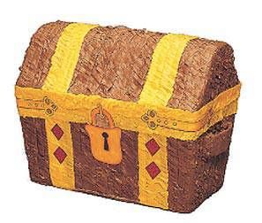 Treasure Chest Pinata With Pull String Kit