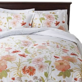 Threshold Multi Floral Comforter Set   White/Pink (Full/Queen)