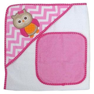 Neat Solutions Owl Hooded Towel and Washcloth Set