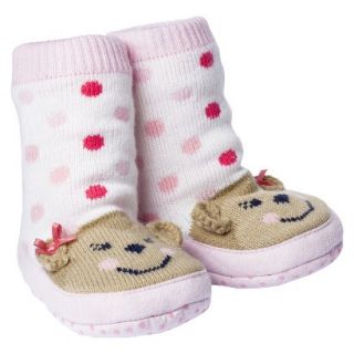Just One YouMade by Carters Newborn Girls Monkey Buddy Slippers 0 6 M