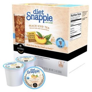 Keurig Diet Snapple Low Calorie Peach Iced Tea K Cups 16 ct