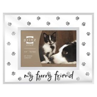 Prinz Pet Frame   My Furry Friend   White 4X6