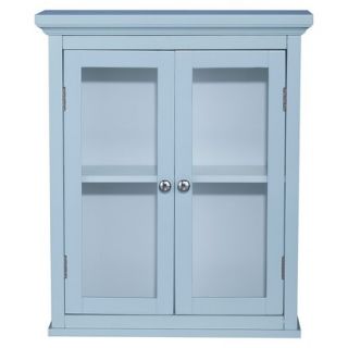 Wall Cabinet: Elegant Home Fashions Hampton Wall Cabinet   Eton Blue