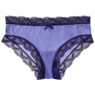Gilligan & OMalley Womens Mesh Lace Trim Hipster   Violet Lily L