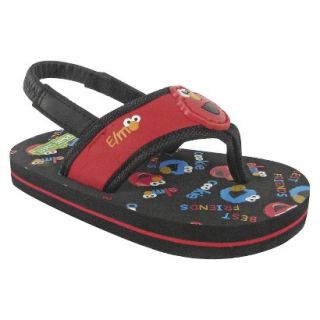 Toddler Boys Elmo Flip Flop Sandals   Red 4