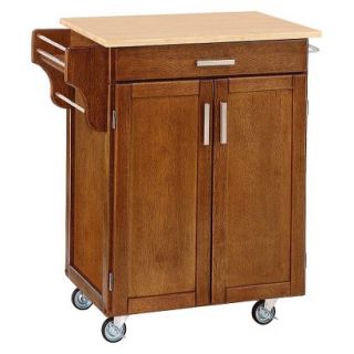Kitchen Cart: Home Styles Wood Top   Cottage Medium Brown (Oak)