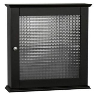 Wall Cabinet: Elegant Home Fashions Chesterfield 1 Door Wall Cabinet   Black